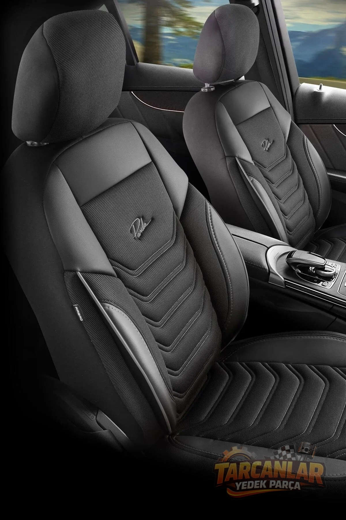 Panda Kılıf PANDA FLORİDA SERİSİ PİKE KUMAŞ OTO KOLTUK KILIFI - TAM SET